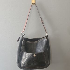 Coach Hobo Pebbled Black Leather Shoulder Bag